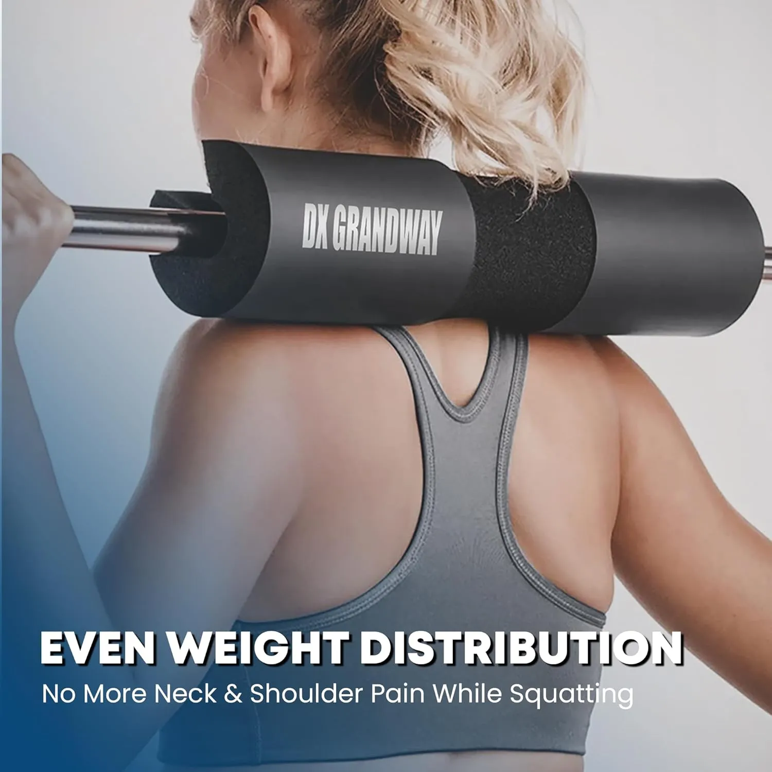 Advanced Squat Pad - Barbell Pad for Hip Thrusts, Squats & Lunges - Neck & Shoulder Squat Bar Pad Cushion Support Foam for Extra ComfortPremium Squat Pad