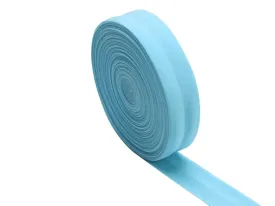 Baby Blue Fold Over 3/4'' 20mm Stretch FOE Elastic Ribbons Sewing Knit Elastic Lingerie Trim for Clothing Headbands Baby Girl Hair Bow