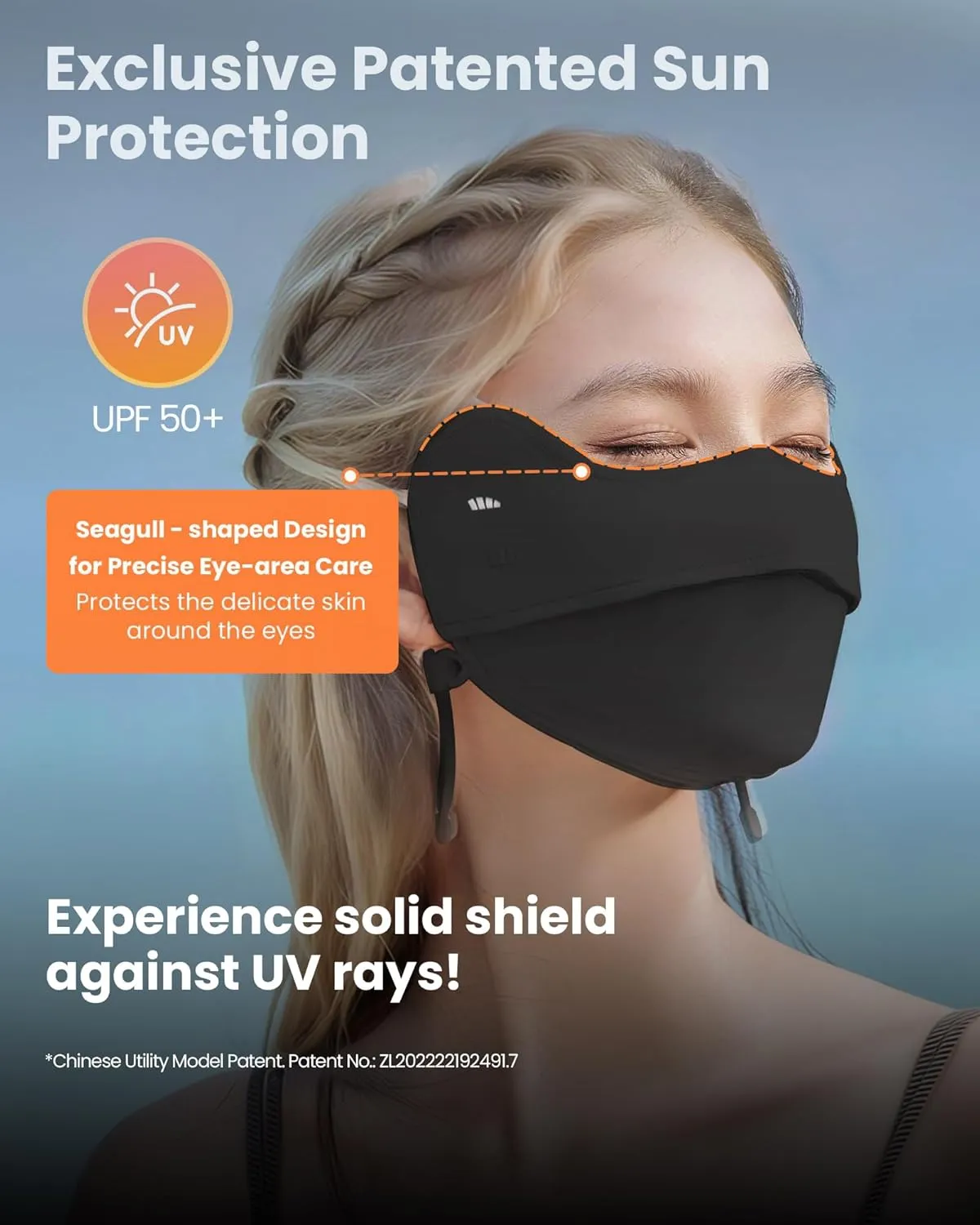 BENEUNDER UV Sun Protection Face Cover/Neck Gaiter Scarf UPF50  Breathable Cooling for Summer Outdoor Activities Reusable