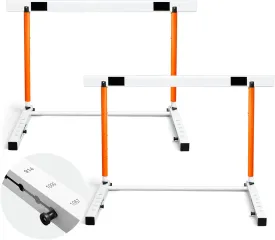 Blulu Adjustable Track and Field Hurdles Height Sports Training Hurdle with Counterweight Heavy Duty Track and Field Equipment Practice Training from 30 to 42 Inch for Athletes Adults