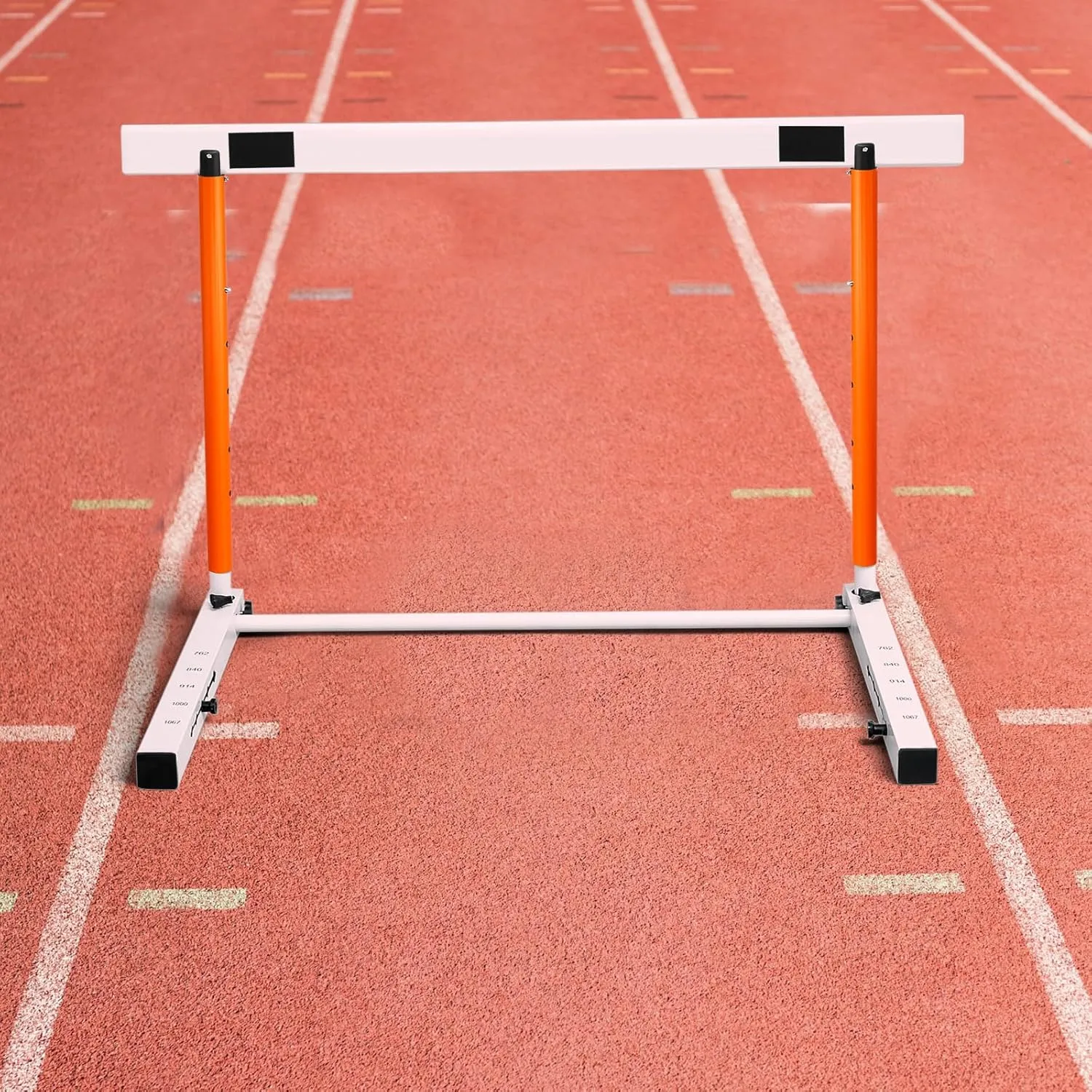 Blulu Adjustable Track and Field Hurdles Height Sports Training Hurdle with Counterweight Heavy Duty Track and Field Equipment Practice Training from 30 to 42 Inch for Athletes Adults