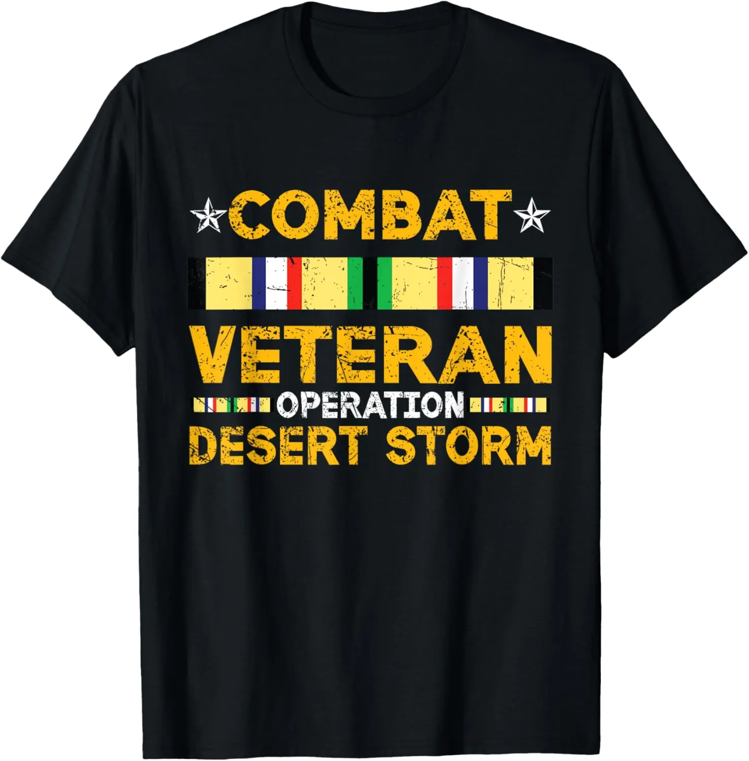 Combat Desert Storm Veteran Persian War Service Ribbon T-Shirt