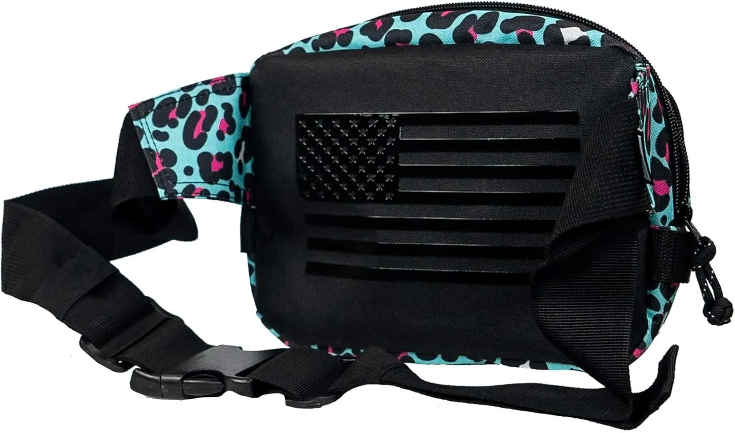 Combat Iron Tactical Mens Fanny Pack | Adjustable Waist Belt, Zippered Pockets | Compact Lightweight Belt Bag | Everyday Hip Pouch for Travel Outdoor Running Hunting
