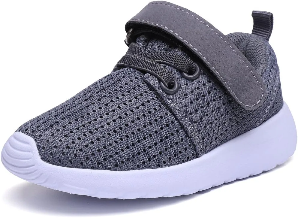 DADAWEN Toddler/Little Kid Boys Girls Lightweight Breathable Sneakers Strap Athletic Tennis Shoes for Running Walking