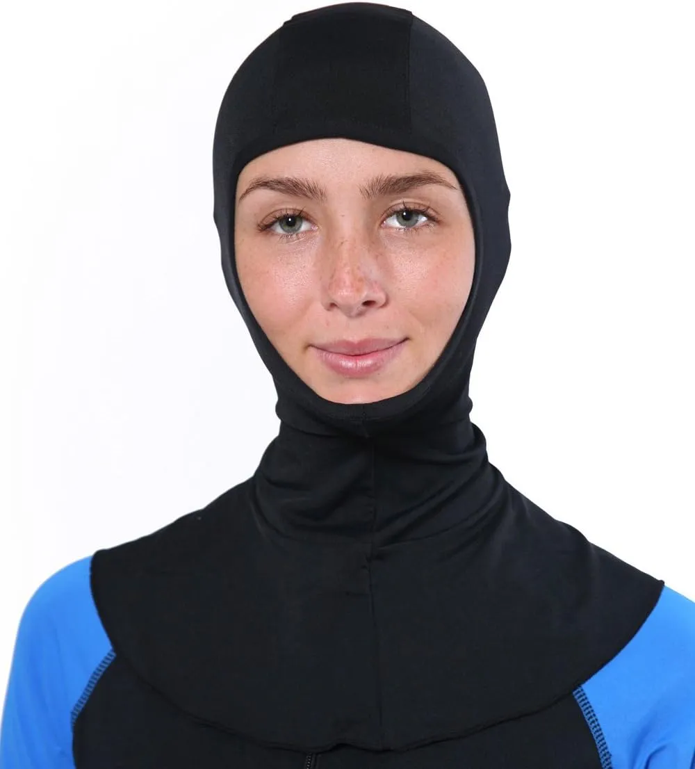 EcoStinger Women Sun Protective UV Hood Balaclava Chlorine Resistant UPF50  Black