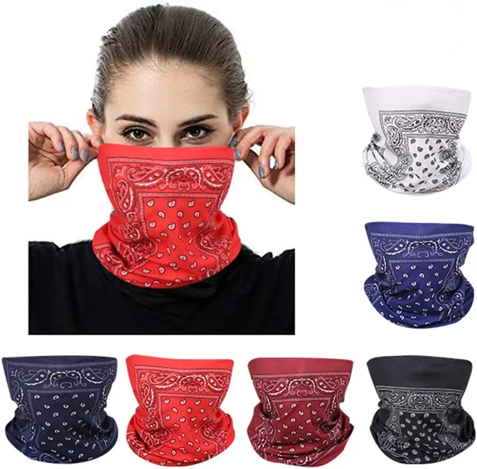 Face Mask Multi Bandana Neck Gaiter Seamless Magic Headband Outdoor Face Scarf for Dust Wind and UV Resistance