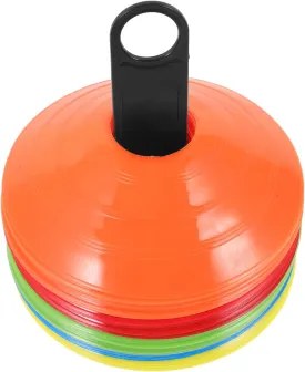 Football Training Set 1 Set of Multi-Function Soccer Cones Stacking Agility Cones for Outdoor Sports Obstacle Course Discs Storage Bag