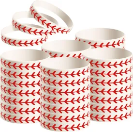 JOVITEC Baseball Bracelet Baseball Party Favors Softball Wristband Silicone Bracelet Gift for Softball Player and Teams