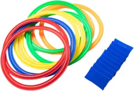 KICHOUSE Multi-Plastic Rings Ring Shot and Girls' Outdoor Garden Games Backyard Boys and Girls Play Equipment Random