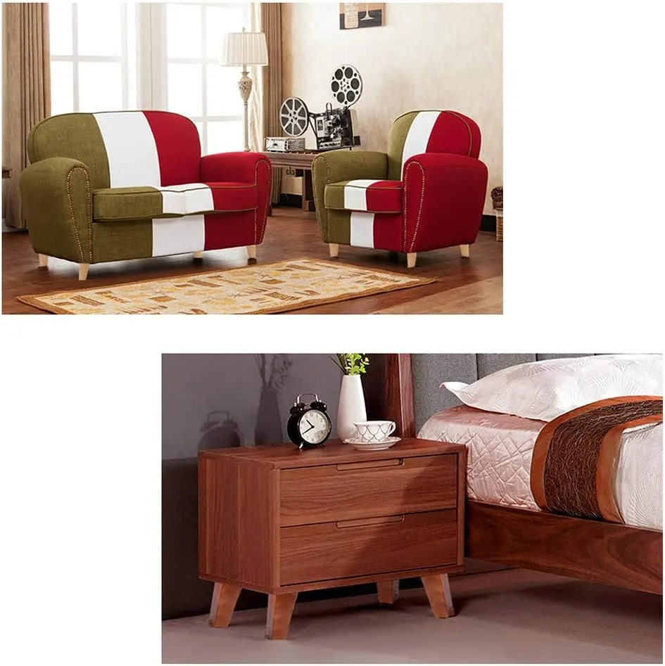Modern Minimalist Solid Wood Table Foot 4 Cabinet feet, Natural Rubber Wood/Environmentally Friendly Spray Paint, with Alloy Connecting Piece/with Non-Slip feet