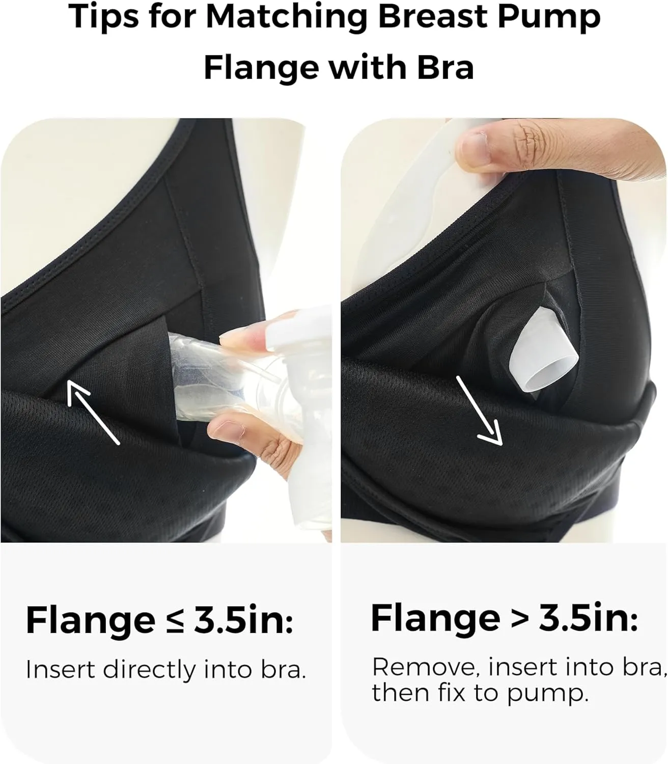 Momcozy Hands-Free Pumping Bra, Wireless & Seamless Breast Pump Bra, Breathable Tencel Fabric & Fully Fixed Cups