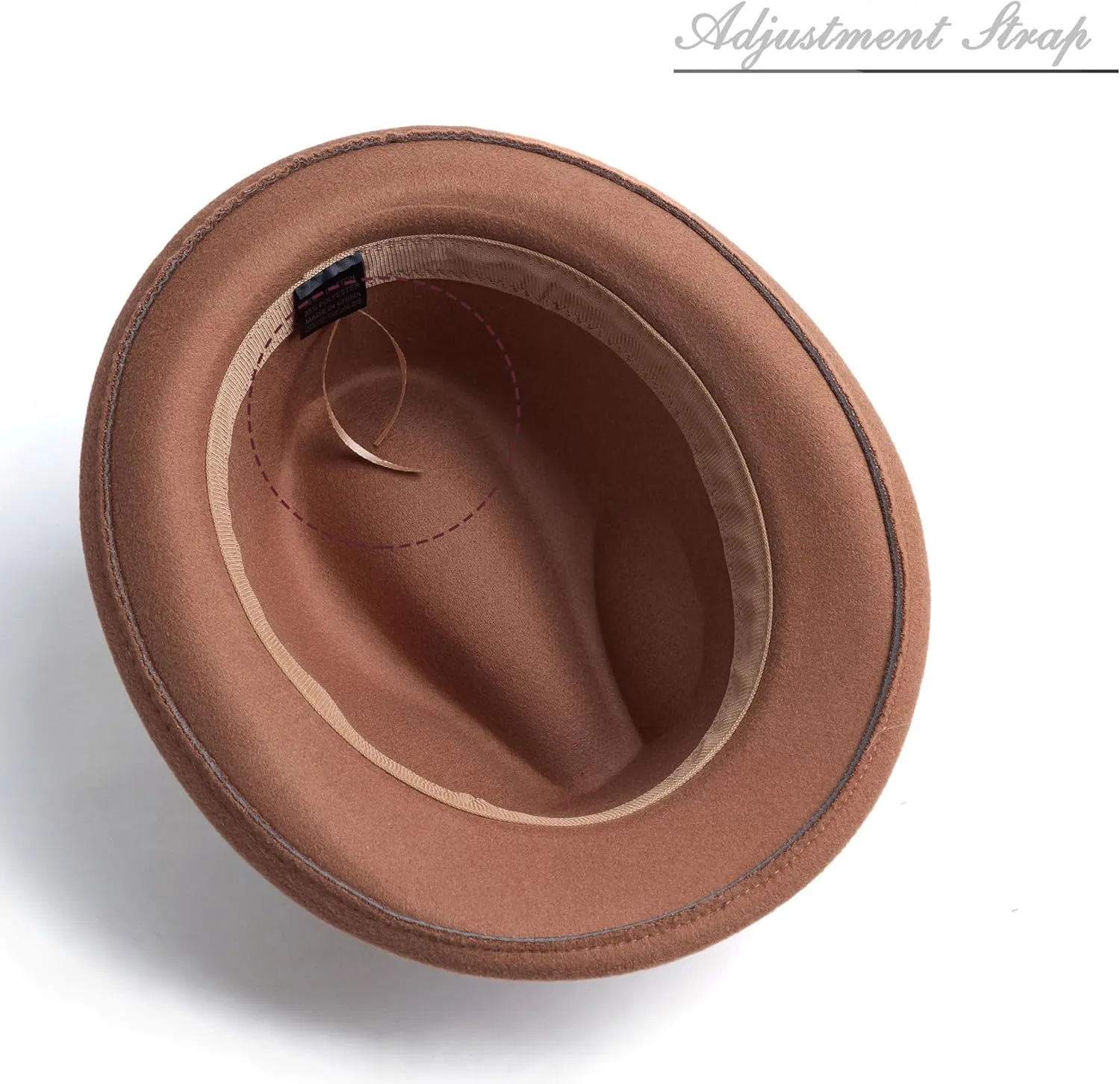 Short Brim Fedora Hats for Men & Women Felt Dress Panama Trilby Hats with Feathers Band