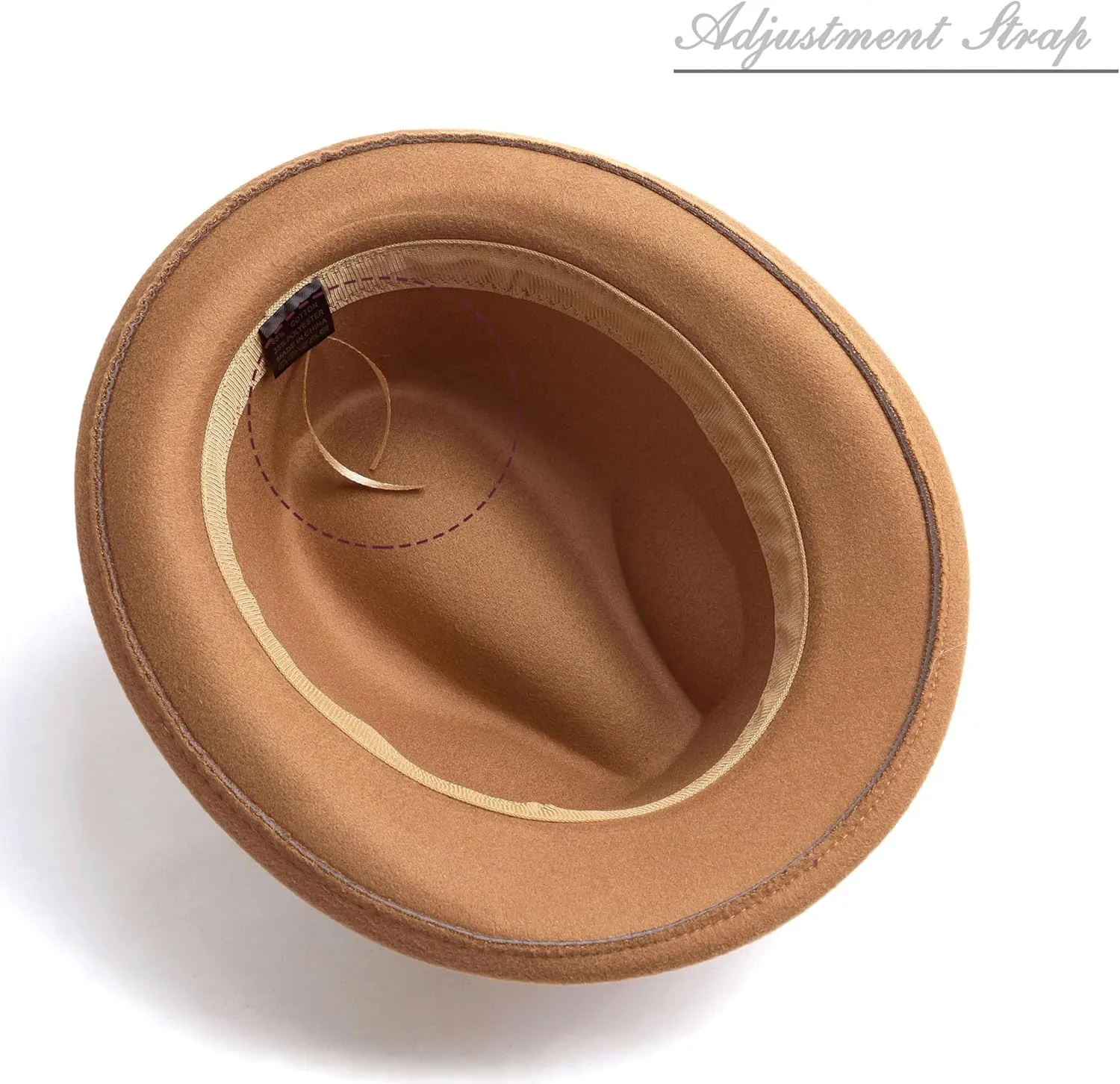 Short Brim Fedora Hats for Men & Women Felt Dress Panama Trilby Hats with Feathers Band