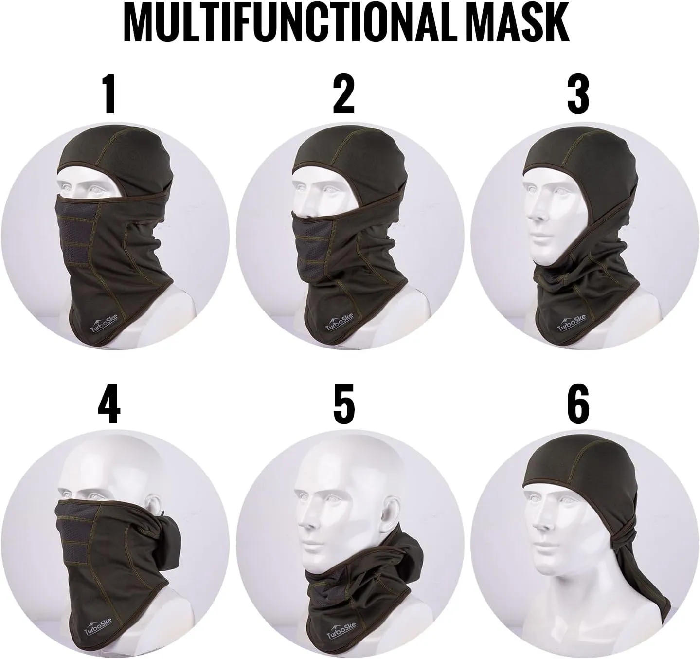 Ski Mask - Balaclava face Mask Wind Water Resistant for Cold Weather