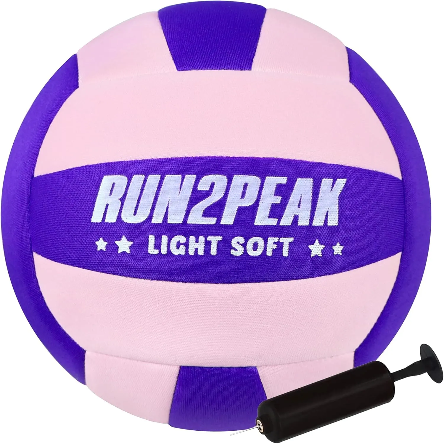 Super Soft Light Volleyball - Safe and Quiet Fabric Volleyball Ball for Indoor Play - Official Size 5 Kids Youth Beginners Lightweight Volleyballs Trainer for House Yard Training Practice