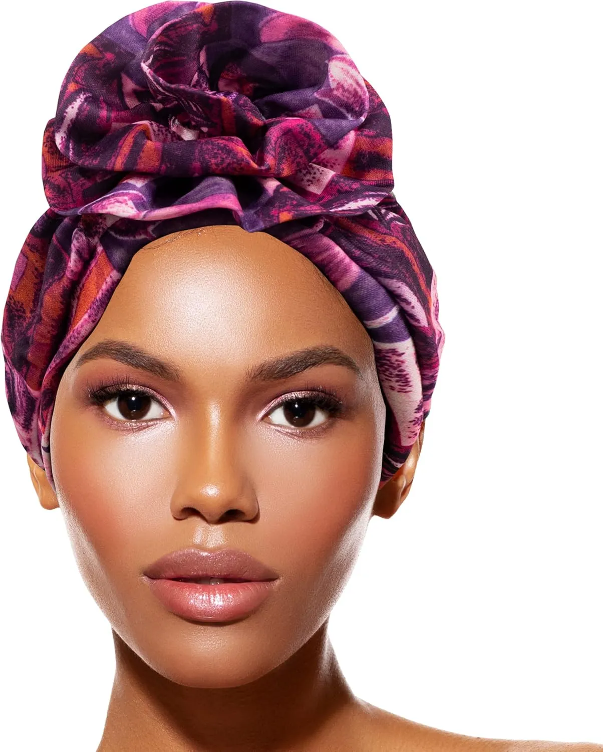 TouchUps Hair Bun Cap Hair Protection Head Wrap Hairbun Cap Wrap African Turban Pattern Headwrap Headscarfs