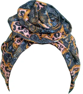 TouchUps Hair Bun Cap Hair Protection Head Wrap Hairbun Cap Wrap African Turban Pattern Headwrap Headscarfs