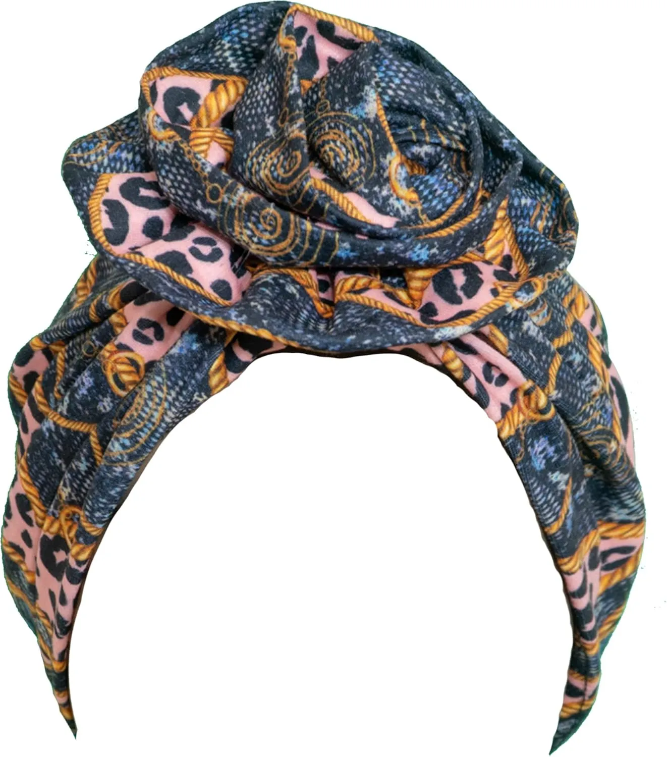 TouchUps Hair Bun Cap Hair Protection Head Wrap Hairbun Cap Wrap African Turban Pattern Headwrap Headscarfs