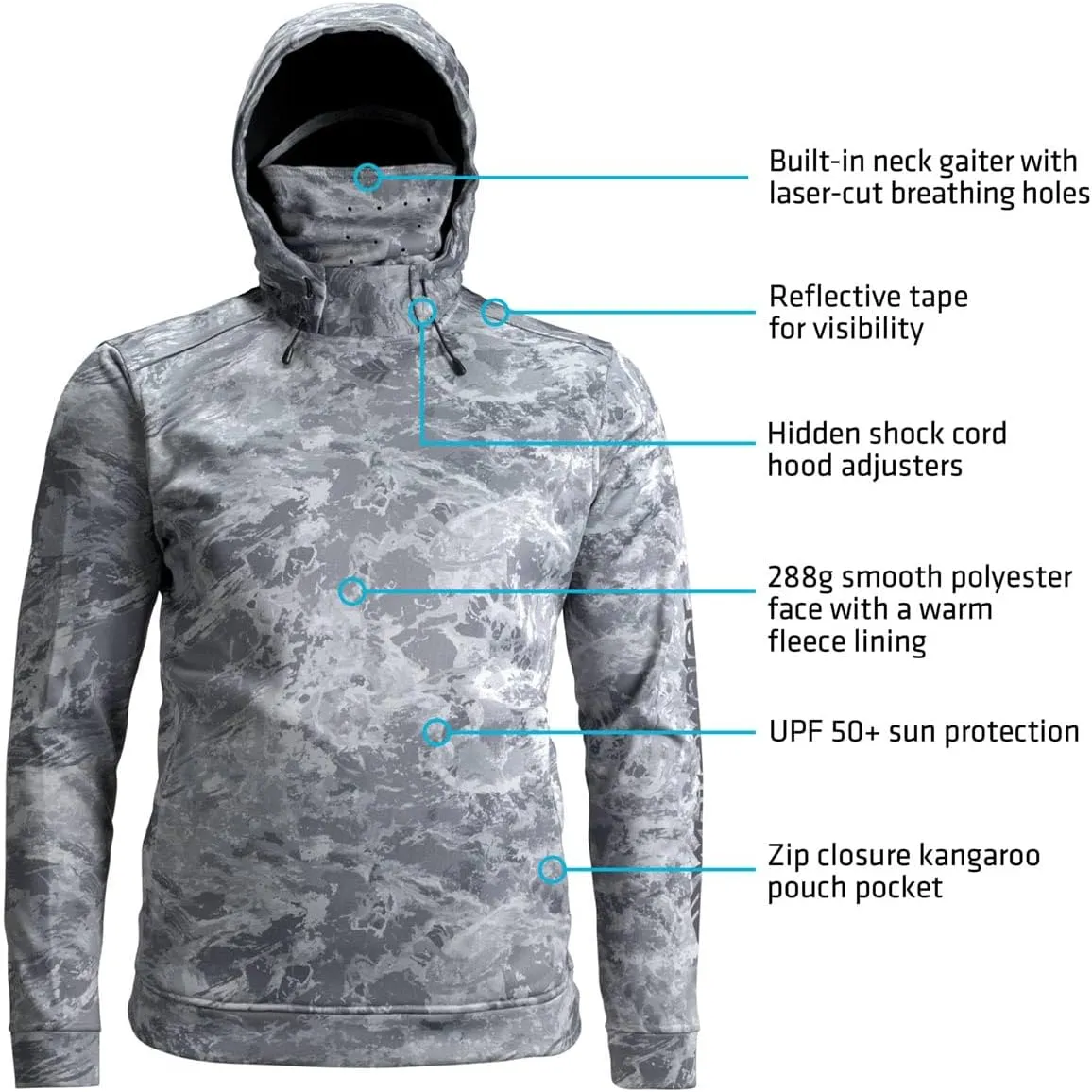 Whitewater Fishing Beacon Technical Hoodie