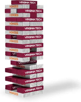 Wild Sports NCAA Pro Football Tabletop Stackers Block Game for College Football Fan, Dorm Game, Tailgate