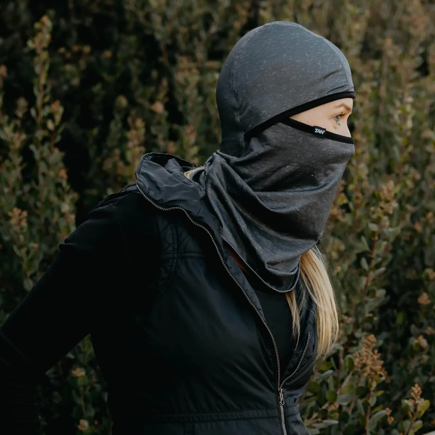 Zanheadgear WB4L114 Convertible Balaclava SportFlex Series Solid Black