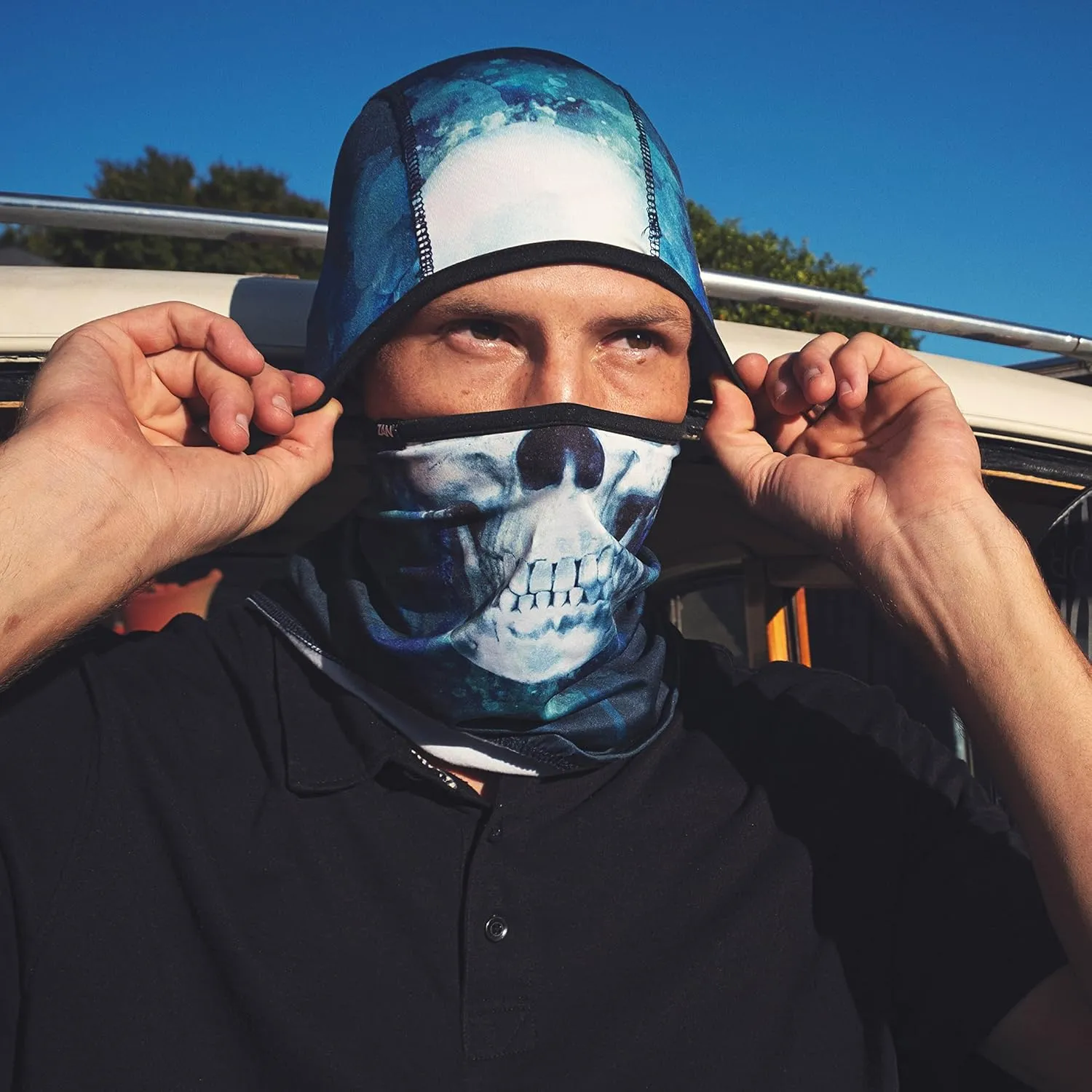 Zanheadgear WB4L114 Convertible Balaclava SportFlex Series Solid Black
